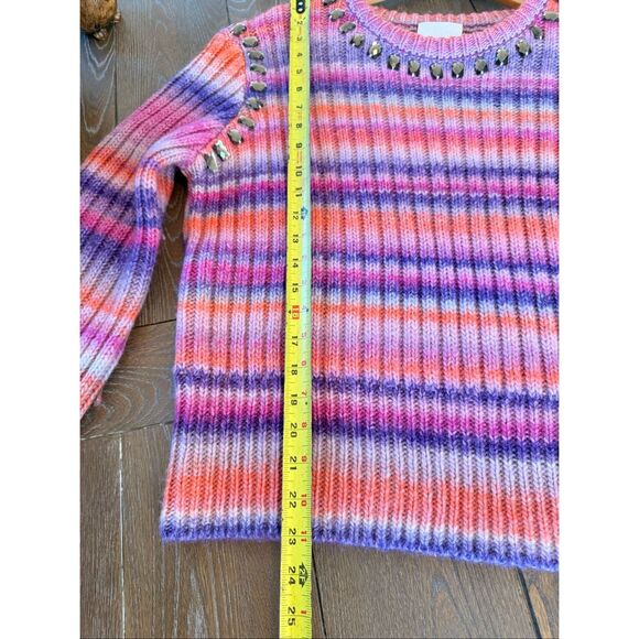 NWOT CINQ À SEPT Myra Striped Sweater Size Medium - Picture 6 of 8